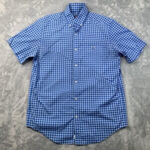 Vineyard Vines Classic Fit Tucker Shirt Men's Medium Performance Blue Checkered